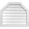 Ekena Millwork Octagonal Top Surface Mount PVC Gable Vent w/ 2"W x 1-1/2"P Brickmould Frame, 28"W x 24"H GVPOT28X2402SN - alternate 1